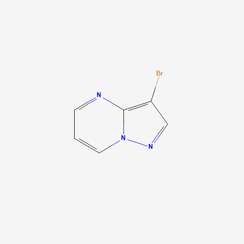 3-BROMO-PYRAZOLO[1,5-A]PYRIMIDINE (CAS: 55405-67-9) - Chemical Structure and Molecular Formula 