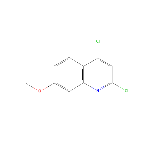 2,4-DICHLORO-7-METHOXY QUINOLINE (CAS: 55934-22-0) - Chemical Structure and Molecular Formula 