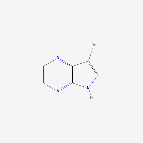 3-BROMO-4,7-DIAZAINDOLE (CAS: 56015-31-7) - Chemical Structure and Molecular Formula 