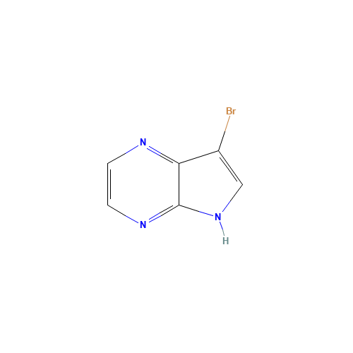 3-BROMO-4,7-DIAZAINDOLE (CAS: 56015-31-7) - Chemical Structure and Molecular Formula 