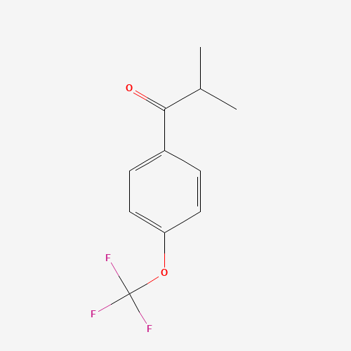 2-Methyl-1[4-(trifluoromethoxy)phenyl] propan-1-one (CAS: 56425-84-4) - Chemical Structure and Molecular Formula 