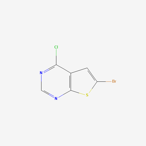 6-BROMO-4-CHLOROTHIENO[2,3-D]PYRIMIDINE (CAS: 56844-12-3) - Chemical Structure and Molecular Formula 