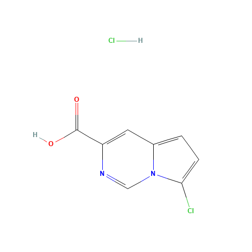7-chloroH-pyrrolo[1,2-f]pyrimidine-3-carboxylic acid (CAS: 588720-14-3) - Chemical Structure and Molecular Formula 