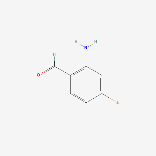 2-AMINO-4-BROMOBENZALDEHYDE (CAS: 59278-65-8) - Chemical Structure and Molecular Formula 