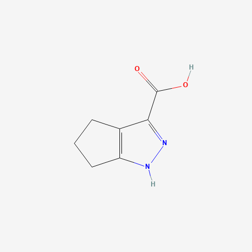 1,4,5,6-TETRAHYDRO-CYCLOPENTAPYRAZOLE-3-CARBOXYLIC ACID (CAS: 5932-32-1) - Chemical Structure and Molecular Formula 