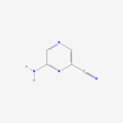 2-Amino-6-cyanopyrazine (CAS: 59489-39-3) - Chemical Structure and Molecular Formula 