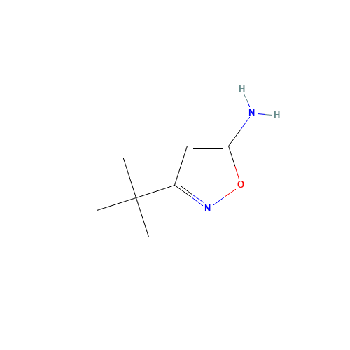 3-TERT-BUTYLISOXAZOL-5-AMINE (CAS: 59669-59-9) - Chemical Structure and Molecular Formula 