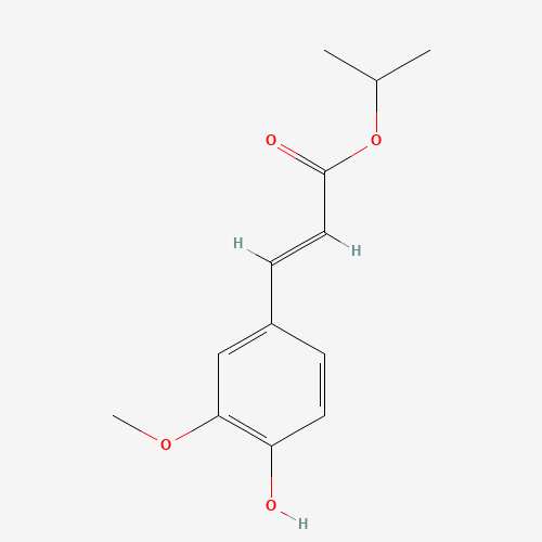 Isopropyl ferulate (CAS: 59831-94-6) - Chemical Structure and Molecular Formula 