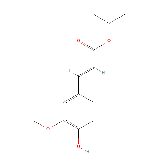 Isopropyl ferulate (CAS: 59831-94-6) - Chemical Structure and Molecular Formula 