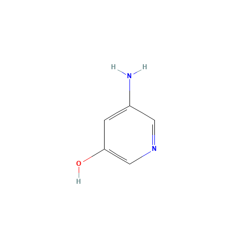 3-Amino-5-hydroxypyridine (CAS: 3543-01-9) - Chemical Structure and Molecular Formula 