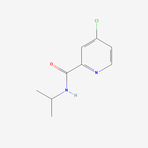 4-CHLORO-N-ISOPROPYL-PYRIDINE-2-CARBOXAMIDE (CAS: 604813-08-3) - Chemical Structure and Molecular Formula 