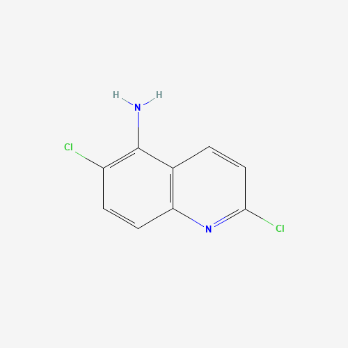 2,6-Dichloroquinolin-5-amine (CAS: 607380-28-9) - Chemical Structure and Molecular Formula 