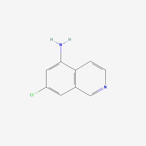 5-Isoquinolinamine,7-chloro-(9CI) (CAS: 608515-70-4) - Chemical Structure and Molecular Formula 