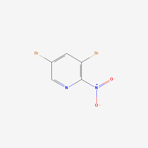 3,5-DIBROMO-2-NITROPYRIDINE (CAS: 610261-34-2) - Chemical Structure and Molecular Formula 