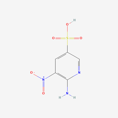 6-Amino-5-nitro-3-pyridinesulfonic acid (CAS: 62009-38-5) - Chemical Structure and Molecular Formula 