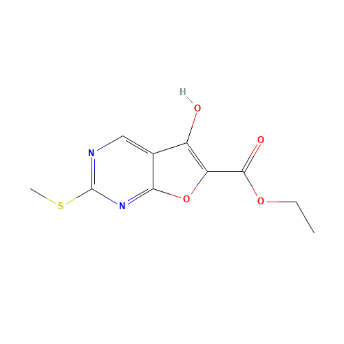 5-Hydroxy-2-methylsulfanyl-furo[2,3-d]pyrimidine-6-carboxylic acid ethyl ester (CAS: 62094-70-6) - Related Chemical Product