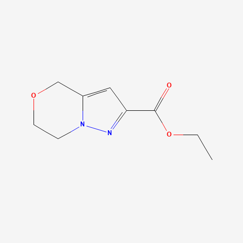 4H-Pyrazolo[5,1-c][1,4]oxazine-2-carboxylic acid,6,7-dihydro-,ethyl ester (CAS: 623565-57-1) - Chemical Structure and Molecular Formula 