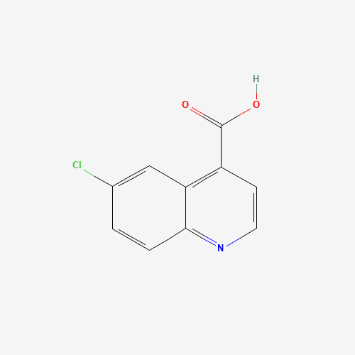 6-CHLORO-QUINOLINE-4-CARBOXYLIC ACID (CAS: 62482-29-5) - Chemical Structure and Molecular Formula 