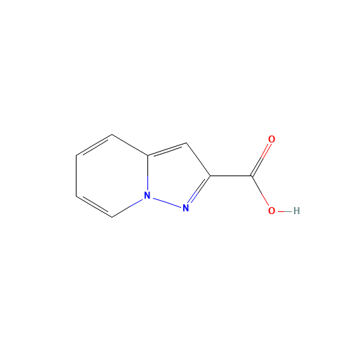 Pyrazolo[1,5-a]pyridine-2-carboxylic acid (CAS: 63237-88-7) - Chemical Structure and Molecular Formula 