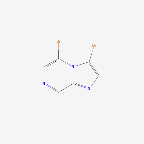 3,5-Dibromo-imidazo[1,2-a]pyrazine (CAS: 63744-21-8) - Chemical Structure and Molecular Formula 