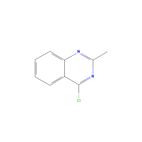 4-chloro-2-methylquinazoline (CAS: 6484-24-8) - Chemical Structure and Molecular Formula 