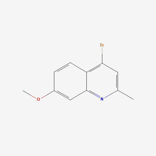 4-BROMO-7-METHOXY-2-METHYLQUINOLINE (CAS: 651042-71-6) - Chemical Structure and Molecular Formula 