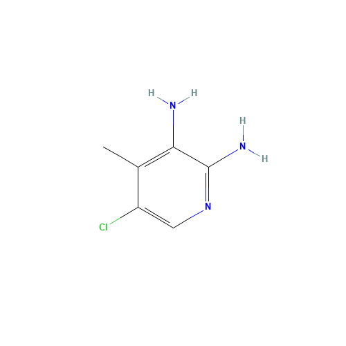 5-Chloro-4-methylpyridine-2,3-diamine (CAS: 662117-20-6) - Chemical Structure and Molecular Formula 
