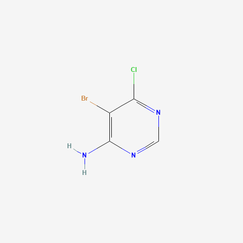 4-AMINO-5-BROMO-6-CHLOROPYRIMIDINE (CAS: 663193-80-4) - Chemical Structure and Molecular Formula 