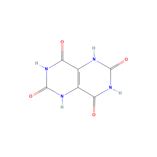 2,4,6,8-Tetrahydroxy-Pyrimido-(5,4D)Pyrimidine (CAS: 6713-54-8) - Chemical Structure and Molecular Formula 