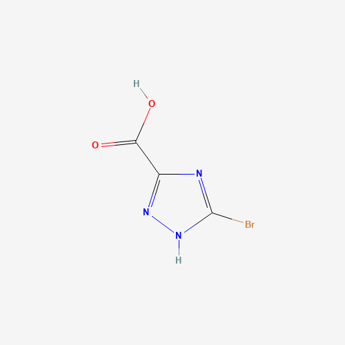 5-BROMO-1H-1,2,4-TRIAZOLE-3-CARBOXYLIC ACID (CAS: 674287-63-9) - Chemical Structure and Molecular Formula 