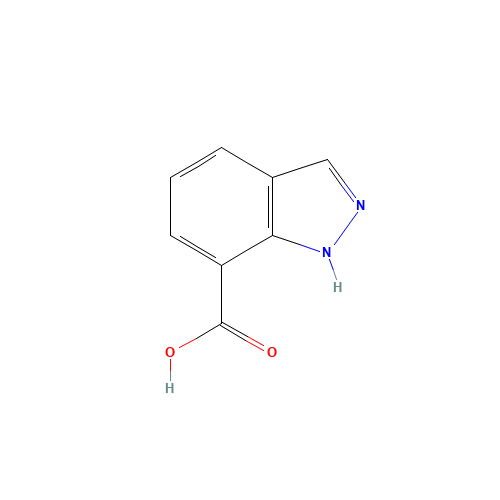 1H-INDAZOLE-7-CARBOXYLIC ACID (CAS: 677304-69-7) - Chemical Structure and Molecular Formula 