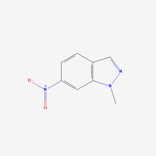1-METHYL-6-NITRO-1H-INDAZOLE (CAS: 6850-23-3) - Chemical Structure and Molecular Formula 