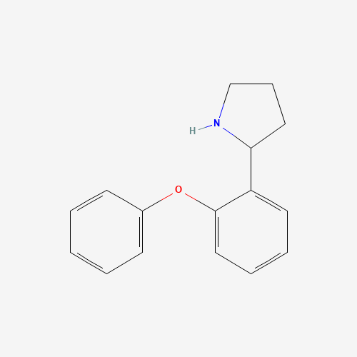 2-(2-PHENOXYPHENYL)-PYRROLIDINE (CAS: 68548-77-6) - Chemical Structure and Molecular Formula 