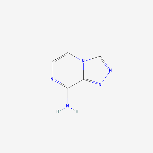 8-AMINO-1,2,4-TRIAZOLO[4,3-A]PYRAZINE (CAS: 68774-79-8) - Chemical Structure and Molecular Formula 