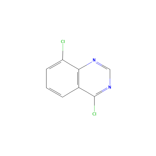 4,8-DICHLORO-QUINAZOLINE (CAS: 7148-34-7) - Chemical Structure and Molecular Formula 