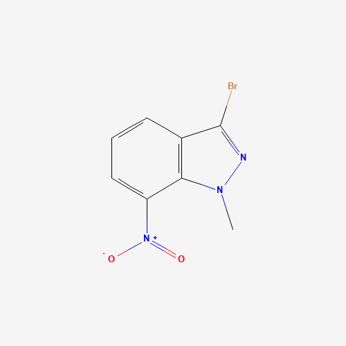 1H-INDAZOLE,3-BROMO-1-METHYL-7-NITRO- (CAS: 74209-37-3) - Chemical Structure and Molecular Formula 