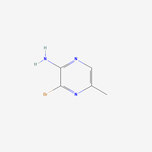 2-Amino-3-bromo-5-methylpyrazine (CAS: 74290-65-6) - Chemical Structure and Molecular Formula 