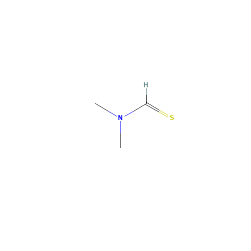 N,N-DIMETHYLTHIOFORMAMIDE (CAS: 758-16-7) - Chemical Structure and Molecular Formula 
