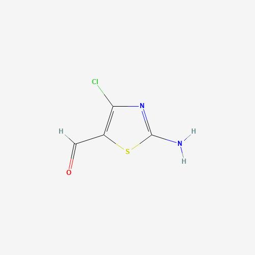 2-AMINO-4-CHLORO-5-THIAZOLECARBALDEHYDE (CAS: 76874-79-8) - Chemical Structure and Molecular Formula 