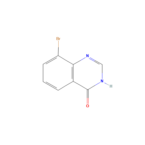 8-BROMO-4(1H)-QUINAZOLINONE (CAS: 77150-35-7) - Chemical Structure and Molecular Formula 
