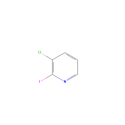 3-Chloro-2-iodopyridine (CAS: 77332-89-9) - Chemical Structure and Molecular Formula 