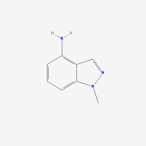 1-Methyl-1H-indazol-4-ylamine (CAS: 77894-69-0) - Chemical Structure and Molecular Formula 