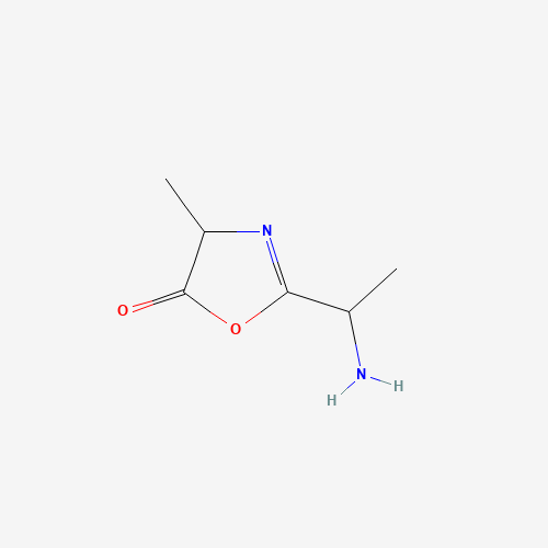 5(4H)-Oxazolone,2-(1-aminoethyl)-4-methyl-(9CI) (CAS: 791050-65-2) - Chemical Structure and Molecular Formula 