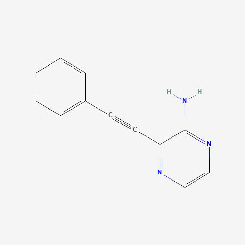 3-(Phenylethynyl)pyrazin-2-amine (CAS: 798544-32-8) - Chemical Structure and Molecular Formula 