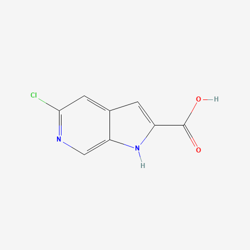 5-chloro-1H-pyrrolo[2,3-c]pyridine-2-carboxylic acid (CAS: 800401-68-7) - Chemical Structure and Molecular Formula 