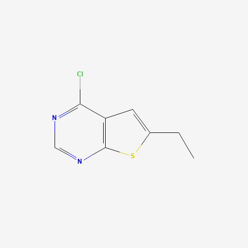 4-CHLORO-6-ETHYLTHIENO[2,3-D]PYRIMIDINE (CAS: 81136-42-7) - Chemical Structure and Molecular Formula 