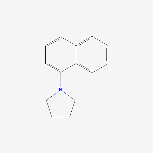 1-(1-NAPHTHYL)PYRROLIDINE (CAS: 82238-92-4) - Chemical Structure and Molecular Formula 