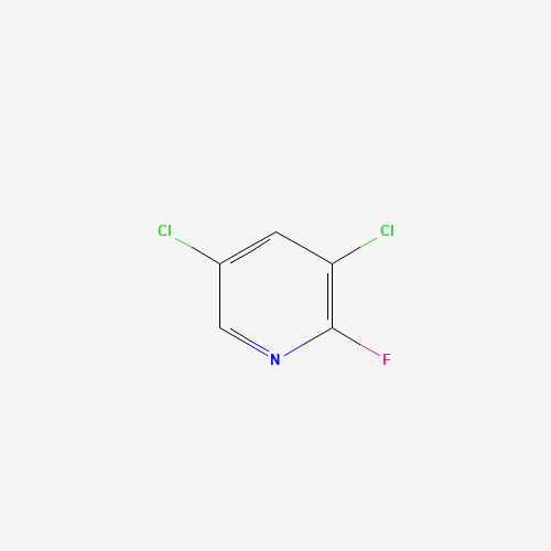 2-Fluoro-3,5-dichloropyridine (CAS: 823-56-3) - Chemical Structure and Molecular Formula 