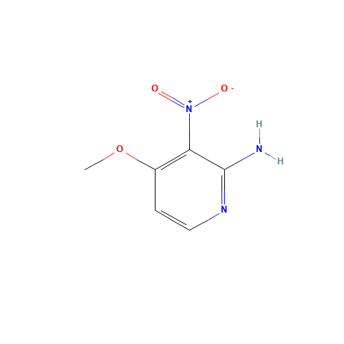 2-AMINO-4-METHOXY-3-NITROPYRIDINE (CAS: 84487-08-1) - Chemical Structure and Molecular Formula 