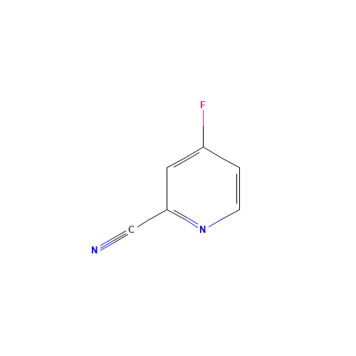 2-Cyano-4-fluoropyridine (CAS: 847225-56-3) - Chemical Structure and Molecular Formula 
